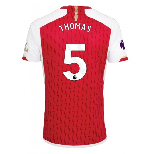 Moški Nogometni dresi Arsenal Thomas Partey #5 Domači 2023-24 Kratek Rokav